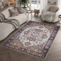 Kusový koberec FLANNEL PRINTED - Ornament - hnedý