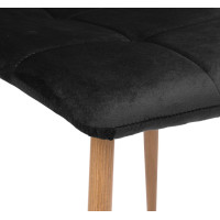 Jedálenská stolička MONTANA Velvet - čierna