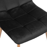 Jedálenská stolička MONTANA Velvet - čierna
