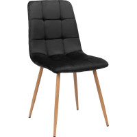 Jedálenská stolička MONTANA Velvet - čierna