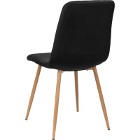 Jedálenská stolička MONTANA Velvet - čierna