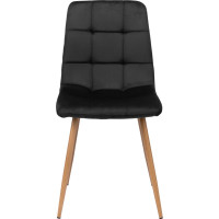 Jedálenská stolička MONTANA Velvet - čierna