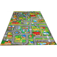 Detský kusový koberec FLANNEL PRINTED - V meste
