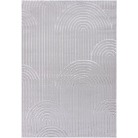 Kusový koberec ELLEN Waves - sivý
