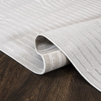 Kusový koberec ELLEN Waves - sivý