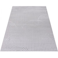 Kusový koberec ELLEN Waves - sivý