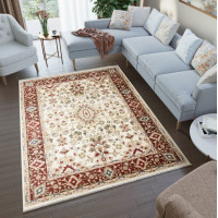 Kusový koberec RIVOLI Milas - krémový/červený