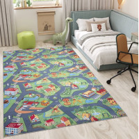 Detský kusový koberec FLANNEL PRINTED - Na dedine