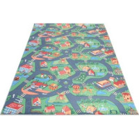Dětský kusový koberec FLANNEL PRINTED - Na vesnici