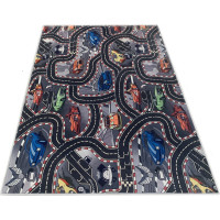 Detský kusový koberec FLANNEL PRINTED - Autá