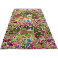 Dětský kusový koberec FLANNEL PRINTED - Candy town