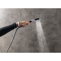 Sapho Sprchová súprava, posuvný držiak 708mm, čierna mat SC715B