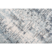 Kusový koberec RIVOLI Woven - svetlo béžový/modrý