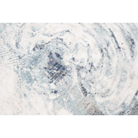 Kusový koberec RIVOLI Swirl - svetlo béžový/modrý