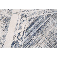 Kusový koberec RIVOLI Pattern - svetlo béžový/modrý