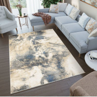 Kusový koberec RIVOLI Clouds - béžový/modrý