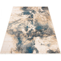 Kusový koberec RIVOLI Clouds - béžový/modrý