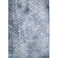 Kusový koberec TOSCANA Grid - sivý/hnedý