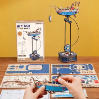 RoboTime 3D mechanická skladačka Rybárska loď s kyvadlom