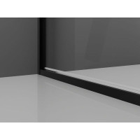 Sprchové dvere MEXEN EXO krídlové 65 cm - číre - čierne - 817-065-000-70-00