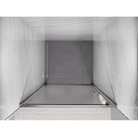 Sprchové dvere MEXEN EXO krídlové 75 cm - číre - chrómové - 817-075-000-01-00