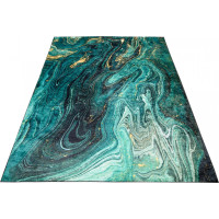 Kusový koberec TOSCANA Malachite - zelený/zlatý