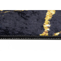 Kusový koberec TOSCANA Marble - černý/zlatý