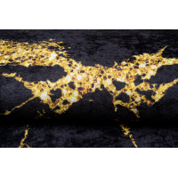 Kusový koberec TOSCANA Marble - černý/zlatý