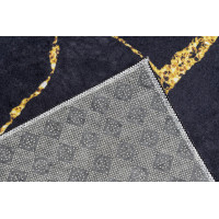 Kusový koberec TOSCANA Marble - černý/zlatý