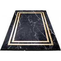 Kusový koberec TOSCANA Rim - černý/zlatý