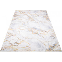 Kusový koberec TOSCANA Alabaster - svetlo šedý/zlatý