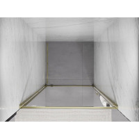 Sprchové dvere MEXEN EXO pivotové 75 cm - číre - zlaté - 8181-075-000-50-00
