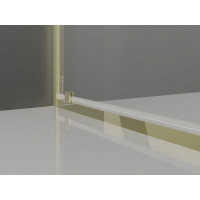 Sprchové dvere MEXEN EXO pivotové 75 cm - číre - zlaté - 8181-075-000-50-00