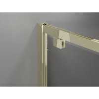 Sprchové dvere MEXEN EXO pivotové 75 cm - číre - zlaté - 8181-075-000-50-00