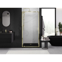 Sprchové dvere MEXEN EXO pivotové 75 cm - číre - zlaté - 8181-075-000-50-00