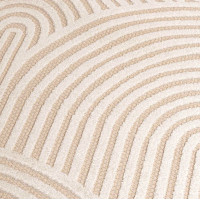 Kusový kulatý koberec MADISON Dunes - krémový/béžový