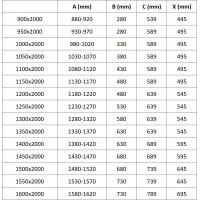 Sprchové dvere MEXEN EXO pivotové - dvojdielne - 135 cm - číre - zlaté - 819-135-000-50-00