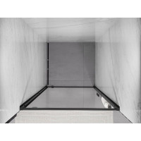 Sprchové dvere MEXEN EXO pivotové 60 cm - číre - čierne - 8181-060-000-70-00