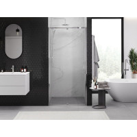 Sprchové dvere MEXEN EXO pivotové - dvojdielne - 125 cm - číre - chrómové - 819-125-000-01-00