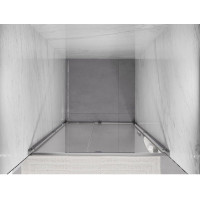 Sprchové dvere MEXEN EXO pivotové - dvojdielne - 125 cm - číre - chrómové - 819-125-000-01-00