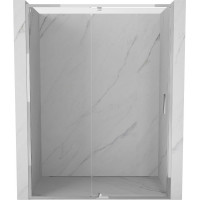 Sprchové dvere MEXEN EXO pivotové - dvojdielne - 135 cm - číre - chrómové - 819-135-000-01-00