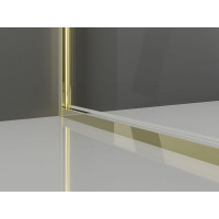 Sprchové dvere MEXEN EXO krídlové 60 cm - číre - zlaté - 817-060-000-50-00