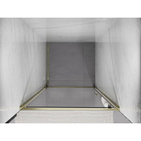 Sprchové dvere MEXEN EXO krídlové 60 cm - číre - zlaté - 817-060-000-50-00