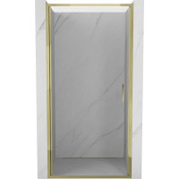 Sprchové dvere MEXEN EXO krídlové 80 cm - číre - zlaté - 817-080-000-50-00