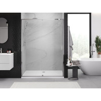 Sprchové dvere MEXEN EXO pivotové - dvojdielne - 155 cm - číre - chrómové - 819-155-000-01-00