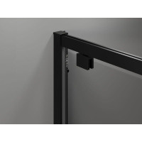 Sprchové dvere MEXEN EXO pivotové 65 cm - číre - čierne - 8181-065-000-70-00