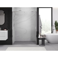 Sprchové dvere MEXEN EXO pivotové - dvojdielne - 135 cm - číre - chrómové - 819-135-000-01-00