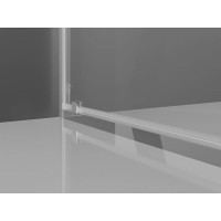 Sprchové dvere MEXEN EXO pivotové 90 cm - číre - chrómové - 8181-090-000-01-00