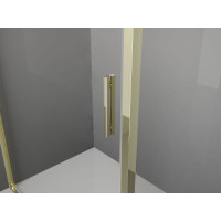 Sprchové dvere MEXEN EXO pivotové - dvojdielne - 100 cm - číre - zlaté - 819-100-000-50-00