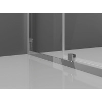 Sprchové dvere MEXEN EXO pivotové - dvojdielne - 125 cm - číre - chrómové - 819-125-000-01-00
